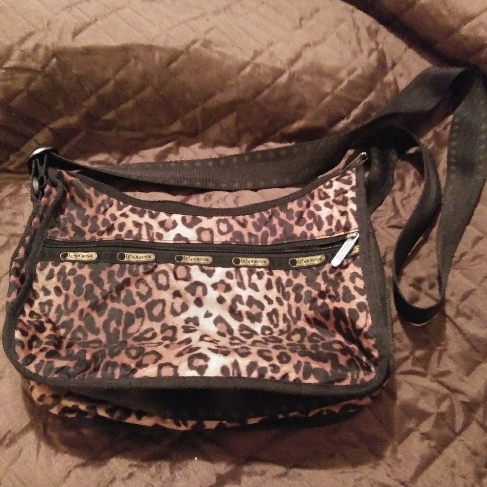Lesportsac leopard crossbody